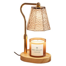 Candle Warmer Lamp with Timer Dimmable, Height Adjustable Wax Melt Warmer for Home Decor,for Scented Wax Jar Candles(US)