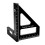 45/90 Degree Aluminum Woodworking Square Protractor,Multi-Angle Miter Ruler,High Precision Layout Measuring Tool 1