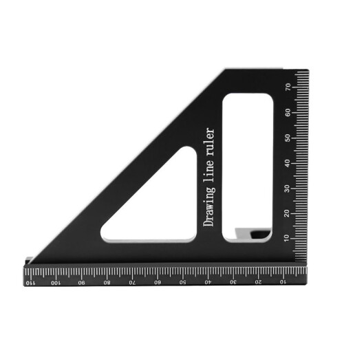 45/90 Degree Aluminum Woodworking Square Protractor,Multi-Angle Miter Ruler,High Precision Layout Measuring Tool 2