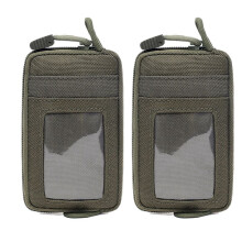 Outdoor Wasserdichte Schlüsseltasche Münzbörse Reiseset Münztasche Kartenfach Multifunktional,Armeegrün