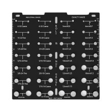 Thread Checkers,Bolt Identifier Board,Bolt and Screw Size Thread Gauge,Nut and Bolt Identifier Standard and Metric