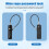 Cable Locks with Combination, 4-Digit Combination Lock with 3 Replaceable Different Lengths Steel Rope, for Cabinets 3