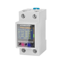 ATORCH GR2PW Electricity Meter Tuya WiFi Rail Power  Meter AC50-320V Digital Display Monitor Voltage Curve Ammeter