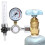 Argon Flow Meter Argon Regulator Meter Mig Tig 0-25 MPa, Standard Flow Meter, Welding Device, Argon Pressure Reducer 7