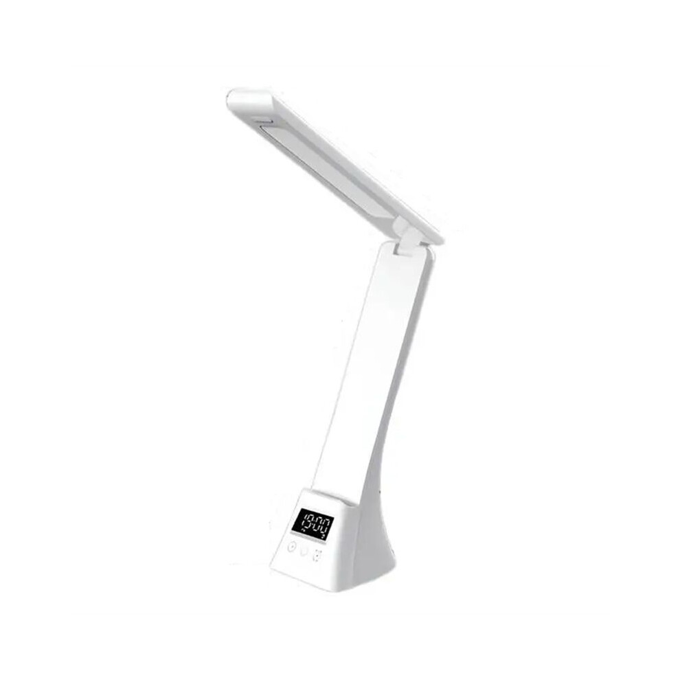 Rechargeable Desk Lamp Eye-Caring Desk Lamp With Lcd Display Foldable Arm Eye-Caring Table Lamps White 6032234173971