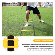 Sports Speed Agility Training Set 10 Disc Cones and Agility Ladder for Football Basketball Rugby Track