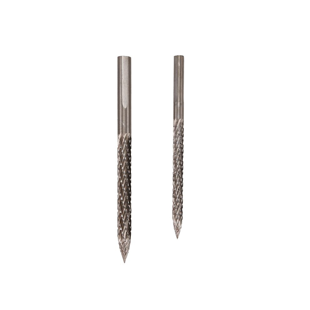 2Pcs Tire Bit 4.5/6Mm Tire Repair Carbide Burr Drill Bit Tire Patches Plug Cutters Wire Cutter Reamer Drill 6033393081077