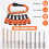 6PCS Bit Holders Keychain, 1/4 Inch Hex Shank Bit Holders, Quick-Change Design 2