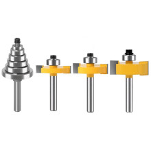 1/4 Inch Adjustable Mortising Knife Set Bearing Notching Knife Woodworking Router Drill Bits for Wood Grooving