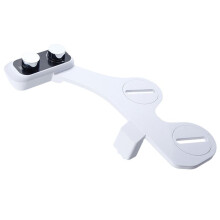 Bidetaufsatz, Ultraschlank, für die Toilette, Doppeldüse, Spirale, Einstellbarer Wasserdruck, Nicht Elektrisch, Arschbrause, 1/2