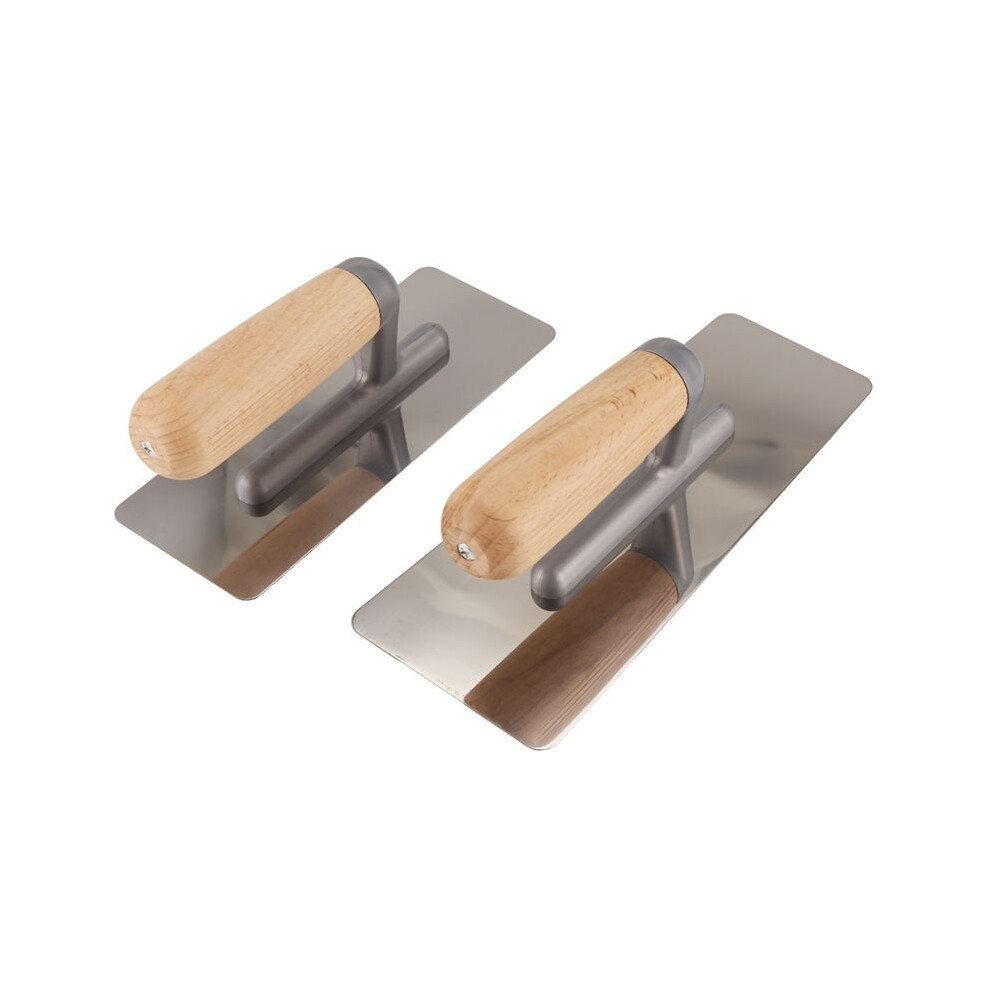2 Pieces Stainless Steel Venetian Plaster Trowel, Paint & Plaster Trowel Sets Paint Plastering Finishing Hand Tools 4711494722892