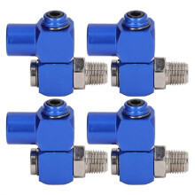 Nieuwe 1/4 Inch NPT Draaibare Luchtfitting Slangconnector 360 Roterende Pneumatische Gereedschapsadapter 150PSI (4 Stuks)