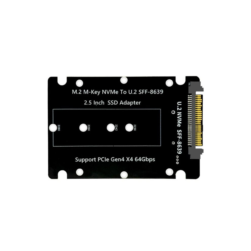 M.2 Nvme To U.2 Adapter Card, M Key Ssd Expansion Pcie4.0 Gen4 For 2230, 2242, 2260, 2280 Sizes 6032767149320