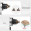 2 in 1  Air Chamfering Tool, 5-Adjustment Pneumatic Chamfering, 45 Degree External Chamfer Tool for  Deburring 3