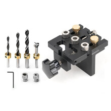 Woodworking Doweling Jig Kit Dowel Cam Jig Wood Hole Drilling Guide Woodworking Position for DIY Wood Working