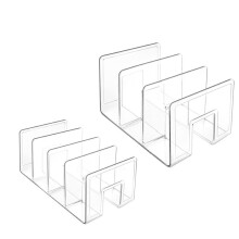 Purse Organizer For Closet, Acrylic Clear Purse Storage Organizers, 2 PCS Different Size Divider Holder,Purse Shelf
