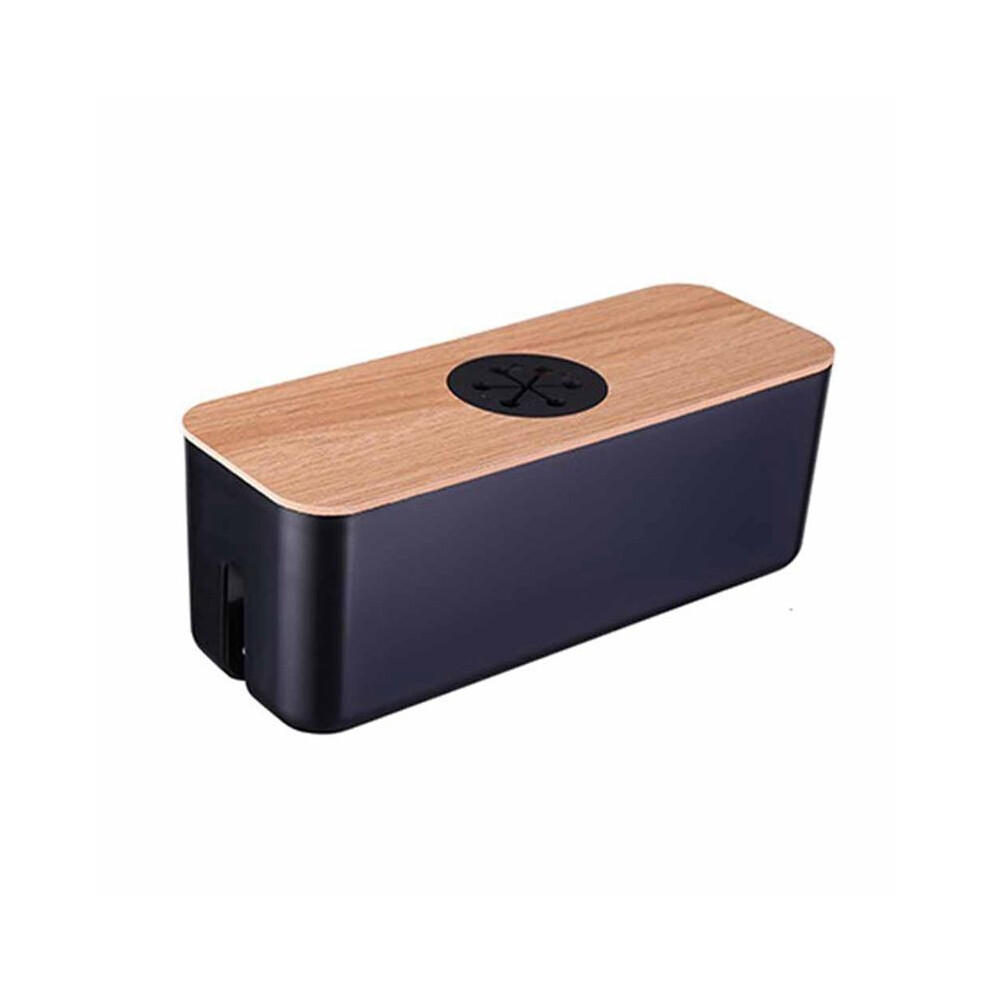 Cable Storage Box Desktop Charging Cable Data Cable Storage Device Plug Socket Cable Management Device Black 6031092585360