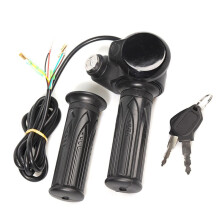 48V Electric Bicycle Throttle Hall Sensor Turn Handle Accelerator 1.5m for Electric Scooter E-Bike Tricycle