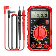 SZ308 Digital Multimeter Voltage Resistance Meter AC/ Current Meter Electrician LCD Backlight Ohm Square Wave Test A