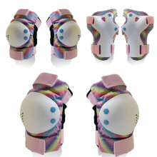 Kids/Adult Knee Pads Elbow Pads Wrist Pads Protective Gear Set for Skates, Bicycles, BMX Bikes,Skateboards(M)