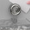 No-Drill, Light Luxury Style Glacier Pattern Suction Cup Shelf,Bathroom Shower Organizer Gray Long Style 3