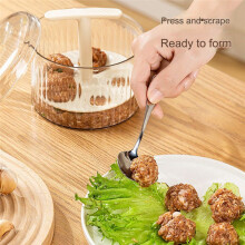 Herramienta de Prensa para Hacer Bolas de Carne de Cocina, Recipiente de Almacenamiento de Carne Picada con Tapa, Juego de Moldes para Hacer