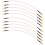 10 Unidades RG316 SMA Plugue Macho para SMA Macho Conector RF Pigtail Cabo de Ligação Coaxial 8 Polegadas 2