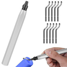 Deburring Tool with High-Speed Steel Blades, 360 Degree Rotary , Professional Burr Removal Tool for Metal, Resin,A
