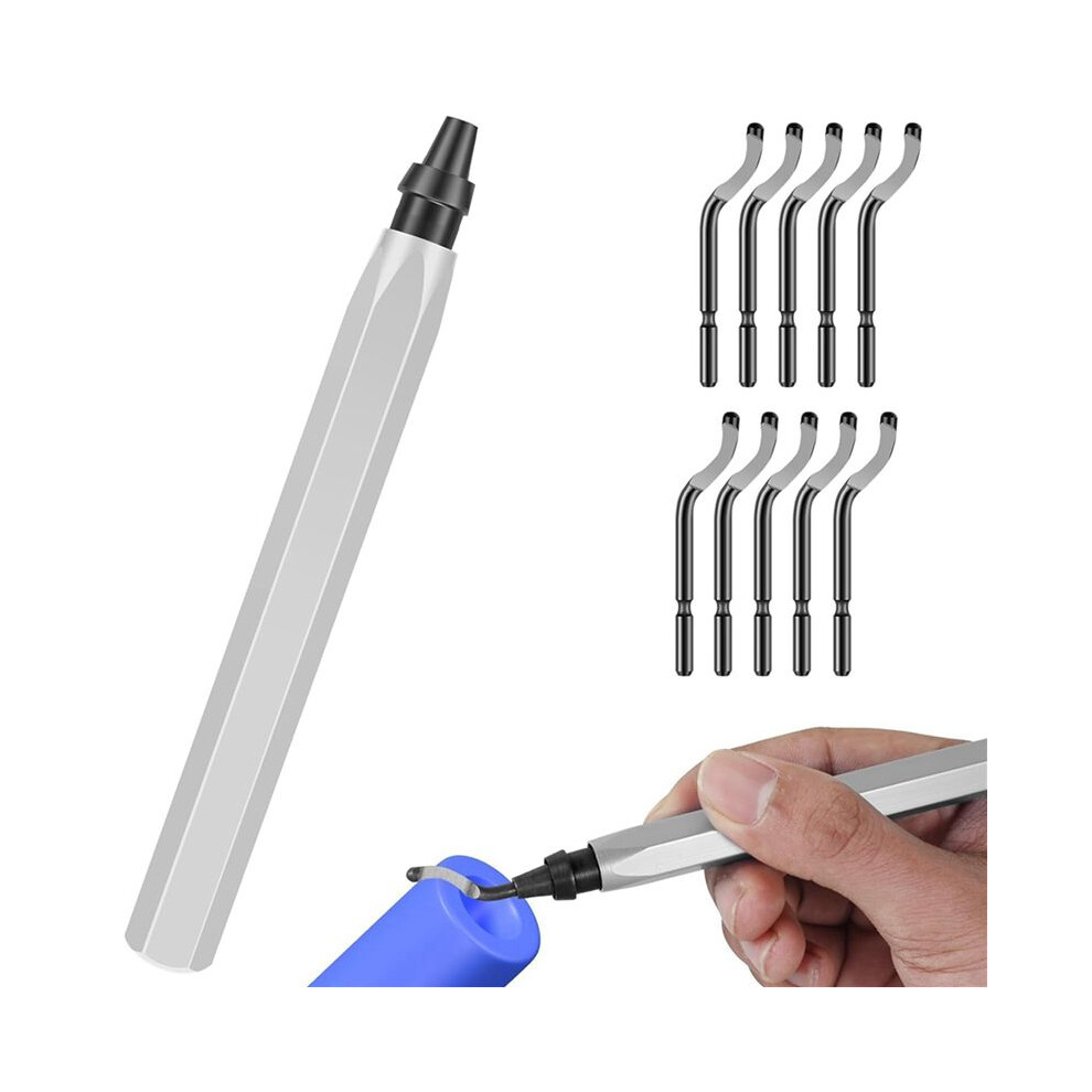 Deburring Tool With High-Speed Steel Blades, 360 Degree Rotary Professional Burr Removal Tool For Metal, Resin,A 4711947134470