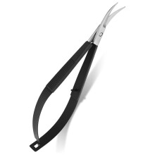 Stickschere - 4,7-Zoll-Ergonomische, Gebogene Feder-Brauenformschere, Quetsch-Nähschere Aus Edelstahl