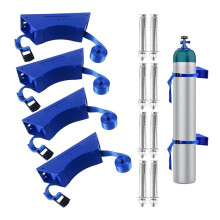 Propane Tank Rack Propane Tank Mount Cylinder Bracket Durable ABS Cylinder with Screws and Safety Chain Support