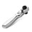 2 in 1 Flat Handle Ratchet Wrench 1/4 Double Ended 72 Teeth Quick Spanner Tool Screwdriver Socket Bit DIY Repair Tool 1