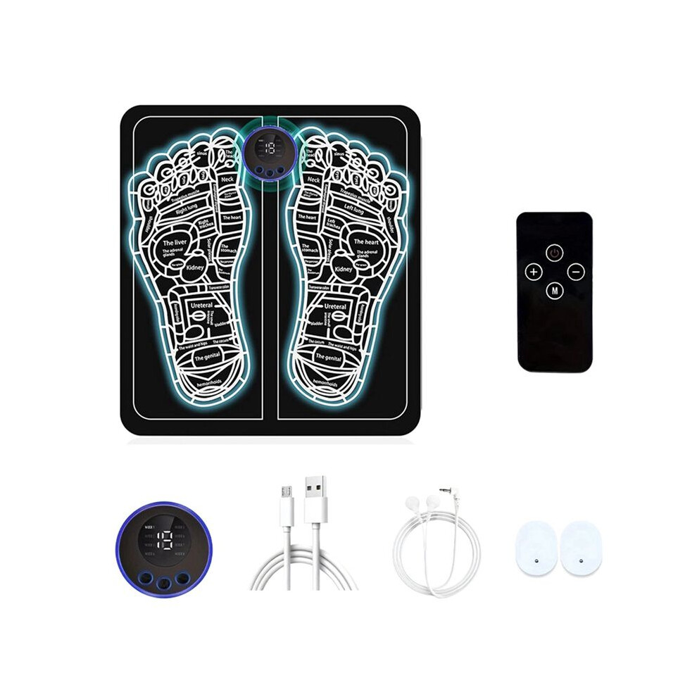 Tlily Acupoint Foot Massager 200Mah Intelligent Ems Foot Massage Pad Impulse Physiotherapy Foot Pad Microcurrent Massager