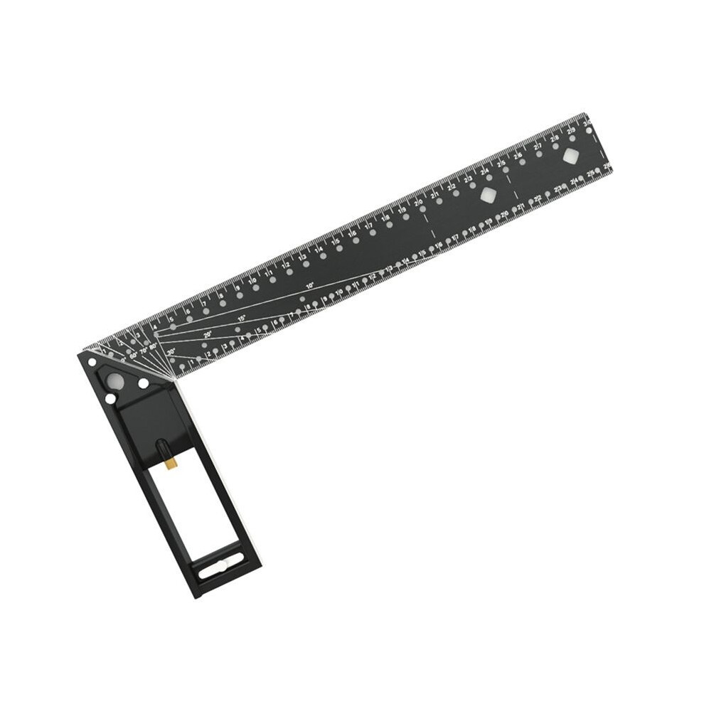 Multi Functional Right Angle Ruler 45/90 Degree Hole Angle Ruler Positioning Marking Angle Ruler Woodworking Tool 30Cm 6032687798837