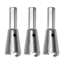 3PCS Wire Twisting Tools Hex Handle Electrician Quickly Twister 1.5-6 Square 2-6 Way Twister Wire for Power Drill Drive