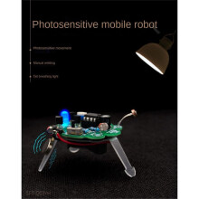 LED-Ademhalingslicht Soldeer-DIY-Kit Gesimuleerde Firefly Knipperende Robot Lichtgevoelige Sensor Mobiele Robot Onderdeel DIY-Kit