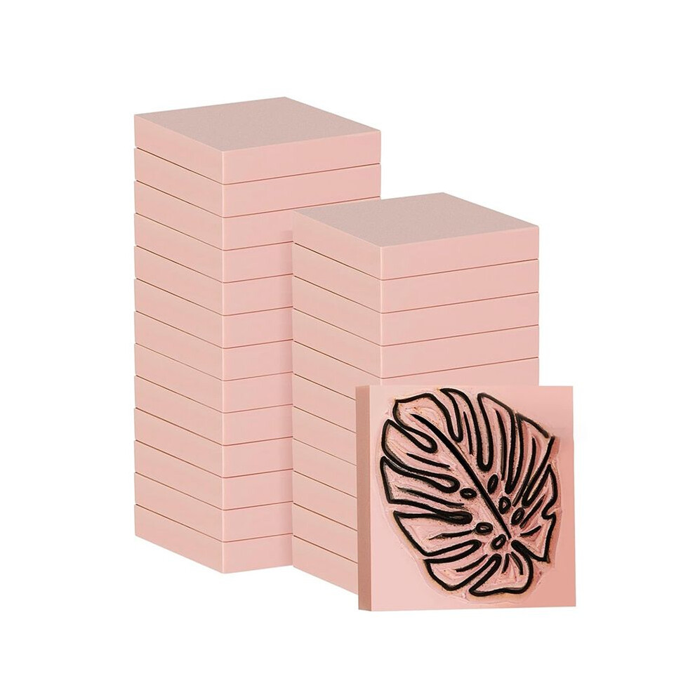 24 Pcs 2 X 2Inch Rubber Carving Blocks Linoleum Blocks For Printmaking, Stamp Making, Diy Crafting, 4712523427870