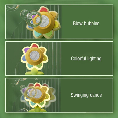 Sunflower Dancing Bubble Machine, Swing Electric Automatic Bubble Machine, Soap Blower, Party Toy Children'S Gift 2