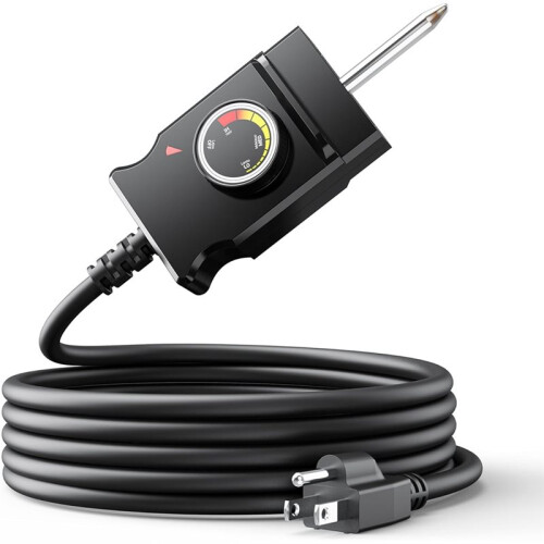 Thermostat Controller Power Cord for Masterbuilt Electric Vertical BBQ Smoker with Analog Temperature Control US Plug