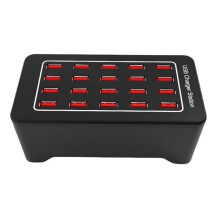 USB Charger 20 HUB 100W Universal Wall Desktop Fast Charging Station Dock for Mobile Phone Power Adapter EU Plug