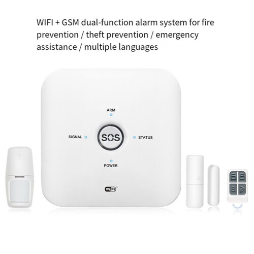 Tuya Home Security  Anti-Theft WiFi Alarm System Door Motion Sensor  App Control 80dB Alarm System US 1