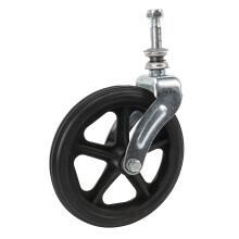 Rueda delantera de 6 pulgadas de acero para silla de ruedas & horquilla delantera