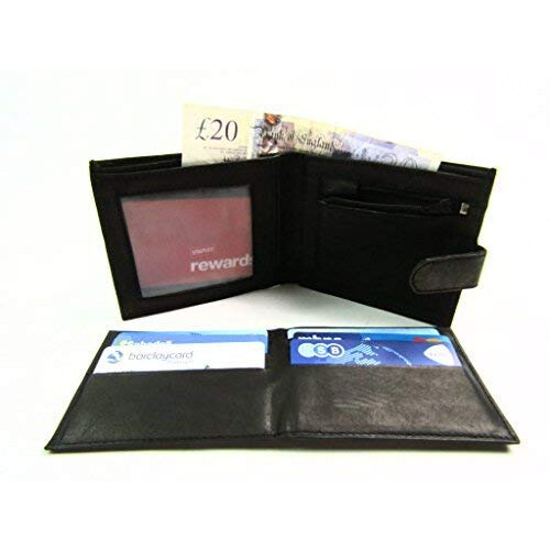 Leather Emporium Mens Black Leather Wallet 1
