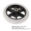 6 Inch Grey Widened Wheelchair Front Caster Wheel 2PCS Replacement 2