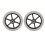 6 Inch Grey Widened Wheelchair Front Caster Wheel 2PCS Replacement 1