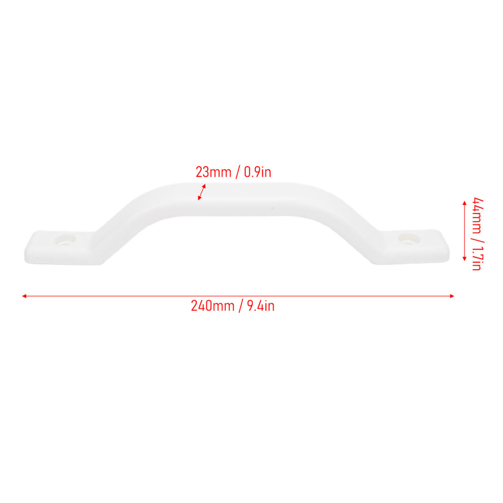 Rv Door Grab Handle 240Mm Hdpe White 7293282636774
