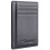 Travelambo Front Pocket Minimalist Leather Slim Wallet RFID Blocking Medium Size, Black Matte, One Size, Minimalist 5