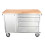 48" Stainless Steel 4 Drawer Tool Cabinet & Workbench 2