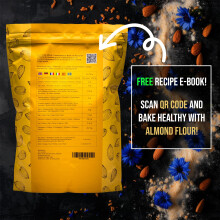 Almond Flour 1kg, Gluten-Free 100%, Partially de-Oiled Extra Fine Blanched Natural Almond Flour