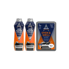 Astonish Specialist Hob Cream Cleaner, Tough on Burnt-On Stains, 2 x 500ml and A